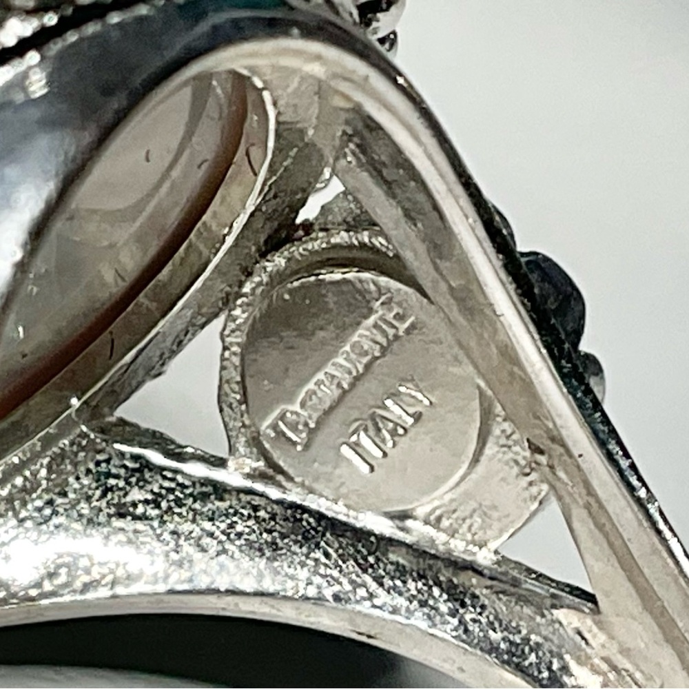 Tagliamonte Sterling 18K Carved Celestial Ring SZ 6 - Picture 6 of 10